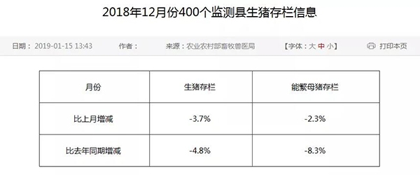 重磅！2018年能繁母豬跌破3000萬頭！2019年有豬就有錢？